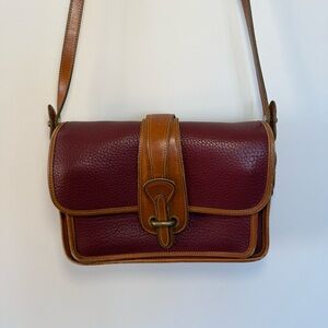 Vintage 90s Dooney and Bourke red leather crossbody